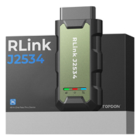 Dispositivo de Programación Topdon Rlink J2534 Passthru con Actualización Gratuita de por Vida, Diagnóstico Completo del Sistema, Escáner Bidireccional OBD2