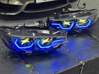 Feux de jour à LED RGB 7 couleurs V2 style IKON pour BMW Série 4 F32 F33 F36 F80 F82 F8X M3 M4, installation facile (Plug and Play)