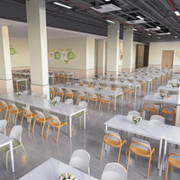 Chaises de restaurant en plastique PP en gros pour la restauration rapide – Chaises en plastique à prix abordable en promotion
