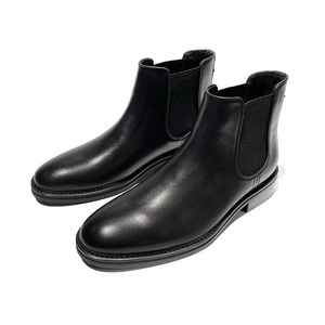 Mychonly Italia diseño al por mayor personalización de moda de cuero genuino impermeable hombres <span class=keywords><strong>Chelsea</strong></span> botas - Product Image 2