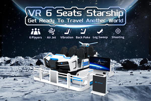 Leke 9d Ei Stoel Game Machine Indoor Virtual Reality Simulator Apparatuur <span class=keywords><strong>6</strong></span> Seat Familie Bioscoop Voor Pretpark Motion Metal - Product Image 2