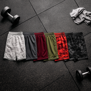 Custom Logo Sports Breathable <b>Camo</b> Blank Gym <b>Shorts</b> Fitness Bodybuilding Active <b>Shorts</b> With Pockets Seamless <b>Shorts</b> - Product Image 4