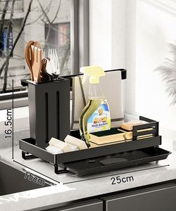 Drain <b>Rack</b> <b>Kitchen</b> Organizer <b>Rack</b> Shelf <b>Storage</b> Customized Draining <b>Rack</b> <b>Kitchen</b> Sink Drying Shelf Organizer Wholesale - Product Image 3