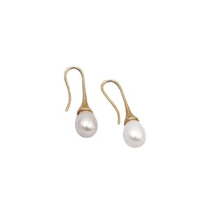 Boucles d'oreilles pendantes en perles d'eau douce naturelles, forme goutte d'eau blanche, pour femmes, à porter au quotidien - Product Image 5