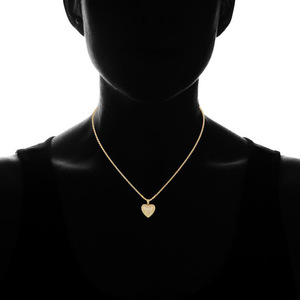 Collar con Colgante de Corazón Romántico para Mujer, Cadena Brillante con Incrustaciones, Joyería Elegante para Uso Diario - Product Image 2