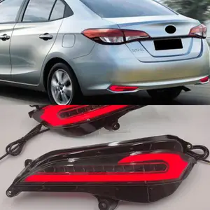 ไฟตัดหมอกด้านหลังสำหรับ Toyota Yaris 2017 2018,ไฟตัดหมอกด้านหลังกันชนไฟเลี้ยวไฟท้ายสะท้อนแสงอัตโนมัติสำหรับ Toyota Yaris 2019