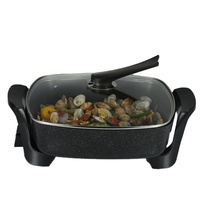 DENUO 30cm 5L Usine en gros Multi fonction antiadhésif électrique hot pot pizza pan
