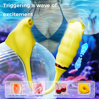Vente en gros de produits sexuels pour adultes à 10 vitesses de vibration, gode en silicone 3 en 1, vibrateurs extensibles et suceurs