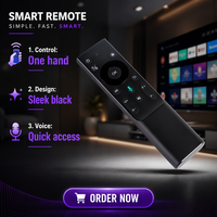 Télécommande RF sans fil 2,4 G noire à 16 boutons, prix de gros, pour téléviseur et projecteur, avec code d'apprentissage, domotique, portée 10 m