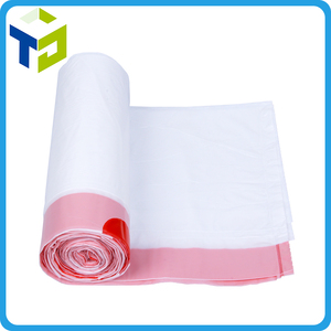 1Roll High Quality Trash Bags Garbage Bag <b>Storage</b> Kitchen Garbage <b>Box</b> 15pcs/roll Household Disposable PE Drawstring Handles - Product Image 3