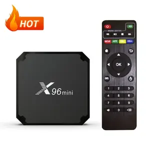 X96Mini 4K Dual Wifi Android 11 Set Top Box Oem Odm kustom versi Global Ultra Hd 2,4 G5 GHz WIFI AV1 S905W2 Android kotak Tv pintar