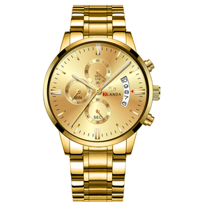 JLANDA Montres pour hommes Top Brand Chronographe Watch Men Stainless Steel Quartz Watches Black Male relogio masculino - Product Image 5