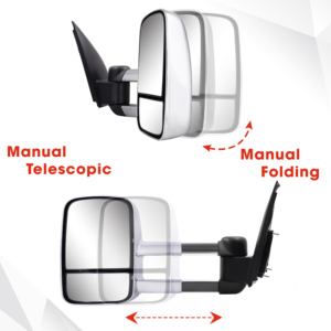 <span class=keywords><strong>Espejo</strong></span> retrovisor de remolque de extensión plegable Manual cromado FARWIDE para <span class=keywords><strong>Nissan</strong></span> <span class=keywords><strong>Pathfinder</strong></span> NAVARA D40/550 2004 - 2015 - Product Image 4