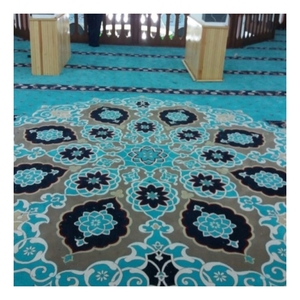 Triển Lãm Axminster Bỉ Nhà Thờ Hồi Giáo Xù Xì Thảm Đỏ Và Thảm Trải Sàn Thiết Kế Thảm - Product Image 1