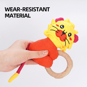Manufacturer Wholesale <strong>Rabbit</strong> Fox Elephant Lion Squeaky TPR Chew <strong>Pet</strong> <strong>Toys</strong> - Product Image 4