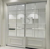 Porte coulissante française moderne pour maison Villa persienne coupe-vent pour cuisine salle de bain entrée extérieure chambre ferme école utilisation