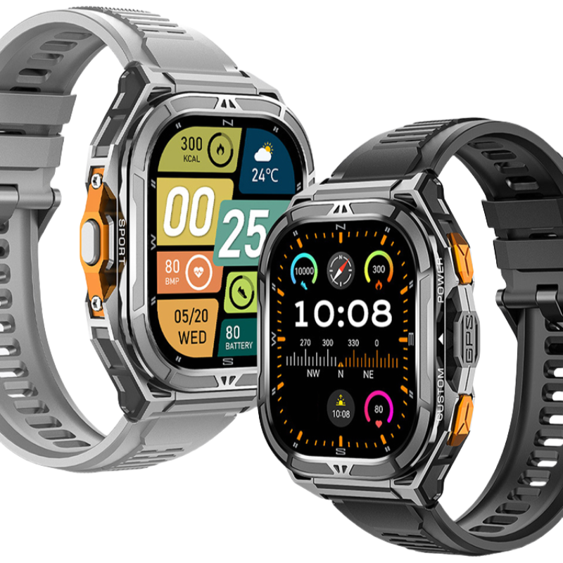X5 Outdoor Smart Watch 5ATM Waterproof 100+ Sports Modes