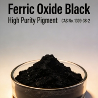 Poudre de pigment d'oxyde de fer noir à haute teneur en pigments pour revêtement de briques et de carreaux de style antique, coloration du caoutchouc et du plastique