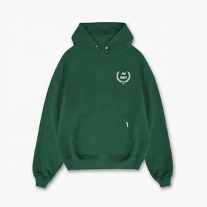 เสื้อฮู้ด500gsm บ็อกซี่แบบว่างเปล่ามีฮู้ดผ้าคอตตอนโอเวอร์ไซส์ผู้ผลิตแบบกำหนดเอง - Product Image 5
