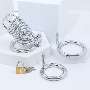 新しいステンレス鋼ディルドコックケージペニスリングロックカテーターステルスベルト男性純血症デバイス - Product Image 5