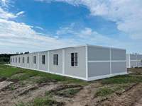 Maison conteneur pliable de 20 pieds – Habitation modulaire pliable pour chantier, bureau et dortoir