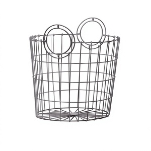 Finest Quality Metal <b>Wire</b> <b>Storage</b> <b>Baskets</b> With Handles Modern Design For Neatening Multi Purpose Use Stylish Home Accent - Product Image 1
