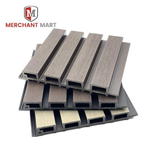 木製プラスチック<span class=keywords><strong>PVC</strong></span>壁パネルWPCPVCクラッディングボード内部外部溝付き壁パネルWPC壁パネル - Product Image 2