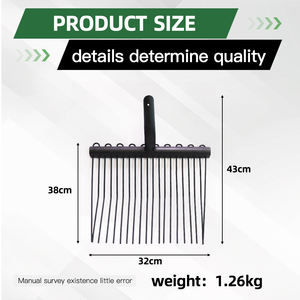 Presa di fabbrica in acciaio metallo strumenti a mano personalizzati giardino agricoltura scavando forcella per stalle - Product Image 2