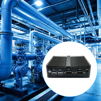 YCT Ordinateur industriel embarqué en aluminium sans ventilateur Intel J4125 4x 2.5GbE LAN Pare-feu Routeur VPN Appliance de passerelle PC industriel
