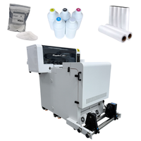 A3 DTF Printer 35cm XP600 kecepatan tinggi untuk kaus & jersey pengocok bubuk otomatis mesin cetak tekstil Laminator