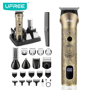 <span class=keywords><strong>Cortapelos</strong></span> UFREE para Hombre, Recortador de Vello Nasal <span class=keywords><strong>Profesional</strong></span>, Pantalla LCD, <span class=keywords><strong>Cortapelos</strong></span> Inalámbricos, Kit de Aseo con Carga Rápida de 1 Hora - Product Image 1