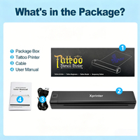 Imprimante de pochoirs de tatouage et de papier thermique USB+ par Xprinter, batterie rechargeable 2600 mAh, livraison rapide