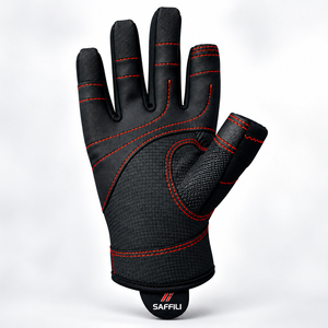 Gants de pêche et de navigation professionnels OEM |   Gants marins à doigts courts haute adhérence |   Protection UV50+ Séchage rapide Imperméable Poignet réglable - Product Image 2
