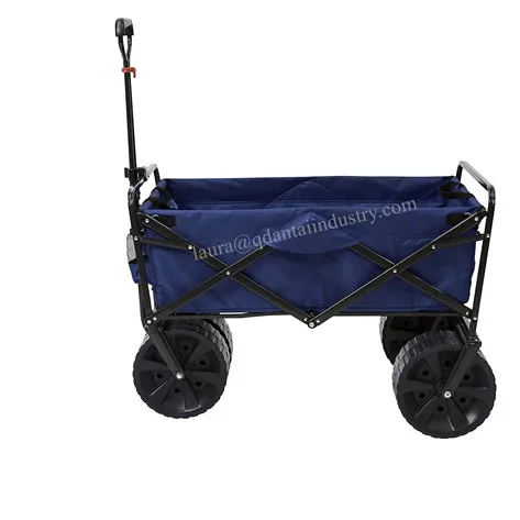 Spiaggia Wagon Heavy Duty Carrello con Grandi Ruote, Pieghevole Telaio In Acciaio