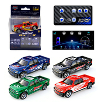 Camioneta RC de Aleación Fundida a Presión a Escala 1:64, 2.4GHz, Doble Modo, Control por Aplicación y Control Remoto, Mini Auto RC con Aceleración Totalmente Proporcional
