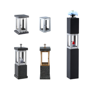 Rectangle Shape <strong>Grave</strong> Lantern Japonaise Granite Religious <strong>Memorial</strong> Lanterns Stainless Steel Cemetery Lantern Lamps - Product Image 4