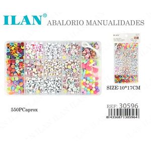 Set di perline per artigianato ILAN Abalorio Manualidades 550 pezzi 10x17 cm per la creazione di gioielli - Product Image 3