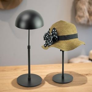 Modern Black Metal <b>Hat</b> Display <b>Stand</b> Countertop <b>Hat</b> Holder Rack Decorative Cap Display <b>Stand</b> for Retail Home Closet Boutique - Product Image 3