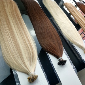 โรงงานขายส่งผมต่อแบบ I Tip ผมแท้คุณภาพพรีเมียมแบบ Double Drawn ไม่ผ่านการแปรรูป ผมเวอร์จินแบบ I Tip ต่อผมด้วยเคราติน ผมแท้รัสเซีย - Product Image 6