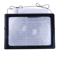 New Creative Desk Magnifier Magnifying Glass for Reading Large Full Page Magnifier with Ultra-Bright LED Lights