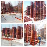Système de coffrage modulaire en acier robuste et réutilisable pour la construction de murs, dalles et colonnes en béton