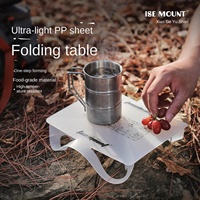 Table pliante en panneau PP ultra-léger, résistante à la chaleur, de qualité alimentaire, tapis de pique-nique d'extérieur, compacte, portable, mobilier d'extérieur