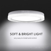 COYOLED Cristal LED Panneau lumineux LED sans cadre Panneau lumineux rond 300mm Lampes 36W Carré rond 4 pouces 6 pouces SMD LED Panneau lumineux