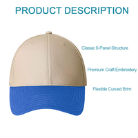 Gorra de Béisbol Personalizada con Bordado, 100% Algodón Twill de Alta Densidad, MOQ Bajo, Producción en Pequeños Lotes, RTS Kappe Pet