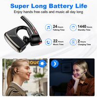 Nouvel écouteur sans fil Bee M50 pour bureau, avec réduction de bruit Aptx et micro, compatible iPhone et Android, idéal pour chauffeurs de camion et de bus