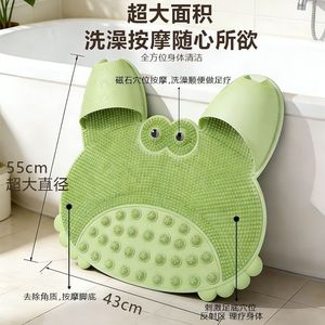 Alfombrilla de baño y para lavar los pies para personas perezosas, alfombrilla de masaje para baño, estropajo antideslizante de TPE para eliminar la piel muerta de las plantas de los pies - Product Image 2