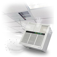 Purificateur d'air au plasma 220V monté au plafond avec filtre HEPA pour éliminer la fumée et les odeurs, idéal pour les usines de fabrication alimentaire