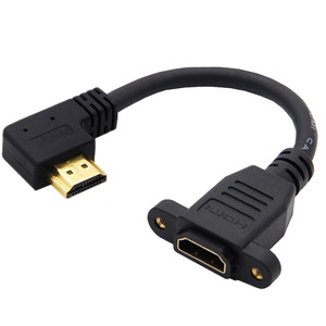 อะแดปเตอร์ HDMI 2.0 ชายกับหญิง 15 ซม. ขั้วต่อเคลือบทองมุมขวาสำหรับทีวีความละเอียด 4K - Product Image 5