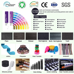 Tùy Chỉnh 38Mm Hot Bán Quốc Gia Phong Cách Polyester Sọc <span class=keywords><strong>Jacquard</strong></span> <span class=keywords><strong>Nylon</strong></span> Vải Băng Vải Dây Đeo Cho 38Mm Túi Dây Đeo - Product Image 3