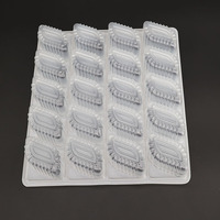 Emballage alimentaire en plastique PET jetable à vente chaude, conteneur rectangulaire, plateau à dumplings, Emballage Alimentaire
